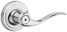 Tustin Privacy Lever, 6-Way Adjustable Latch 2-3/8in-2-3/4in Backset, Grade 2, 625/US26 Polished Chrome