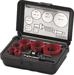 Locksmith Hole Saw Kit - For Ferrous and Non-Ferrous Metals, Wood, Drywall, and Composites.