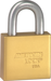 Padlock 1-1/8in Shackle Yellow Aluminum Body