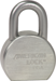 Carded Padlock Round 1-1/6in Shackle