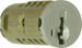 KW1 SmartKey Deadbolt Cylinder Plug Only, 619/US15 Satin Nickel