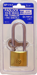 1-1/4in Brass Padlock, Keyed Alike 51, 3 Keys, Shackle Diameter 7/32in, Shackle Clearance 2-1/8in