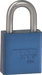 Padlock 1-1/8in Shackle Aluminum Blue Keyed Different