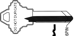 Schlage Key Blank Do not Duplicate, CE Keyway, 6-Pin