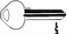 Key Blanks 983 Keyway 5-Pin, Plain Head, Nickel Silver