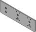 4040XP Series Drop Plate, Top Jamb, 689/AL Aluminum Powder Coat