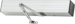 Push Side Pneumatic Auto Operator, Regular Arm, Metal Cover, 689/AL Aluminum Powder Coat