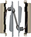 Electric Power Transfer with 2 Each 18 Gauge Wires, 24VDC 2 Amp, 695/SP313 Powder-Coated Dark Bronze