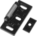 Strike - (Standard), Height 13/16in, for Rim Exits, 622 Powder-Coated Matte Black