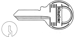 Master Lock Key Blank M1 1092