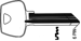 Sargent Original 6-Pin Key Blanks, Nickel Silver