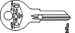 Chicago Key Blanks 101AM AP1 K101