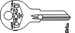 Chicago Key Blanks 102AM AP2 K102