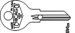 Chicago Key Blanks 103AM AP3 K103