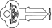 Chicago Key Blanks 1041D