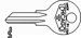 Chicago Key Blanks 1041TR CG29