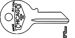 Chicago Key Blanks 1041Y CG17 KP1