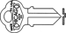 Chicago Key Blanks 1041GA CG2
