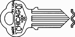 Chicago Key Blanks 1041N CG6 K4W