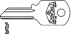 Chicago Key Blanks 4-Pin S1041JA