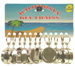 Clip-On Key Reel Silver Card/12