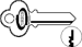 Key Blanks 27 Keyway 5-Pin, Nickel Silver, Original of Ilco 1001EB CO3