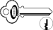 Key Blanks 27A1 Keyway 6-Pin, Nickel Silver, Original of Ilco 1001MG