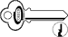 Key Blanks 27B2 Keyway 6-Pin, Nickel Silver
