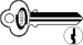 Key Blanks 67A1 Keyway 6-Pin, Nickel Silver, Original of Ilco A1001MJ