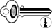 Key Blanks 67A2 Keyway 6-Pin, Nickel Silver
