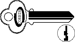 Key Blanks 78 Keyway 6-Pin, Nickel Silver