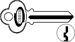 Key Blanks 97 Keyway 5-Pin, Nickel Silver, Original of Ilco 1001 CO5
