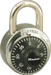 Carded Padlock Combo Dial 1-7/8in