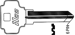 +Dexter Key Blank DXBM
