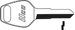 Honda Motorcycle Key