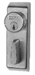 Auxiliary Key Control for 8600 CVR Exit Devices, LA Keyway Mortise Cylinder 1-Bitted, 626/US26D Satin Chrome