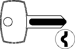 +Vachette Key Blank