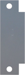 Filler Plate ASA Strike Cut Out, PC Prime Coated Gray