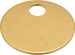 3/4in Brass Tag 1 Hole 100/Box