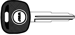 MIT17A RW Mitsubishi Cloneable Transponder Key Blank
