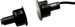 1in Diameter Recessed (Flush Mount) Magnetic Contact Switch Set, 3/4in Plus Wide Gap, 12in Leads, Closed Loop (N/O), Used for Steel Doors, UL Listed, Gray