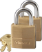 Carded Padlock Solid Brass 3/4in 2-Pack