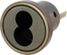 FSIC Rim Housing Less Core, 613/US10B Oil Rubbed Bronze