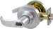 SFIC - Storeroom Lever Lockset, Curved Lever, Small Format IC, Less Core, 2-3/4in Backset, ANSI Strike, Grade 1, 626/US26D Satin Chrome