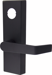 Exit Trim - Entry Lever Escutcheon Trim, Field Reversible, 1-1/4in Mortise Cylinder with M9907 Special Cam, SC1 Keyway, 622/US19 Flat Black Powder Coat (10B not Available, made in 19 Black)