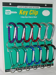C Clip Large Aluminum Assorted 12/Card
