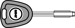 JAG03 Jaguar Transponder Key Blank