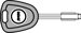 JAG04 Jaguar Transponder Key Blank