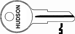 Hudson Key Blanks 5 Disc S1000V