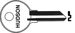 Hudson Key Blanks 1069